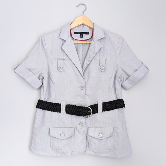 Coupe Collection Linen Cotton Short Sleeve Blazer - Picture 1 of 7